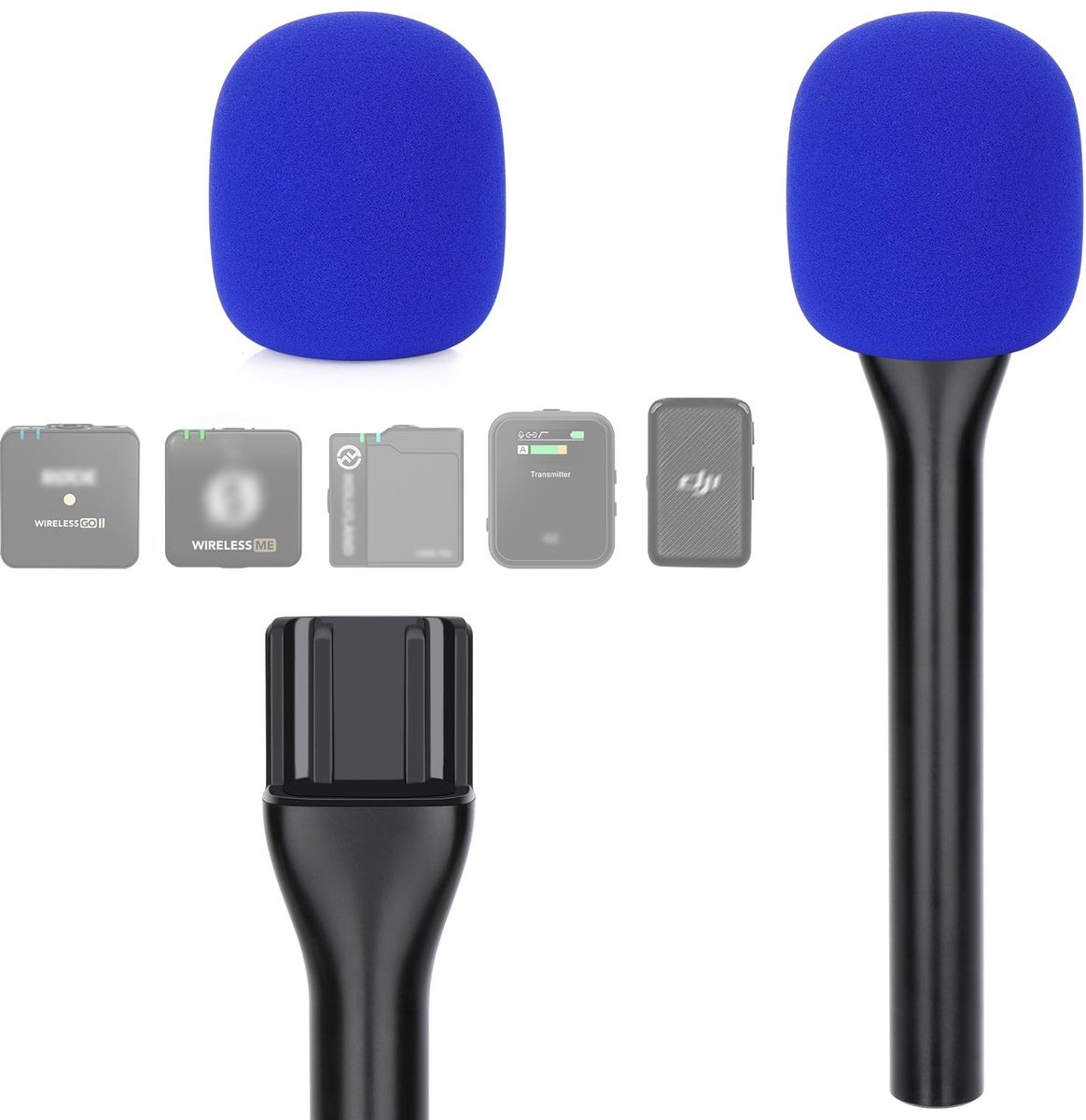 Solidchoice - Handheld Microfoon Adapter voor DJI Microfoons met Schuim Popfilter