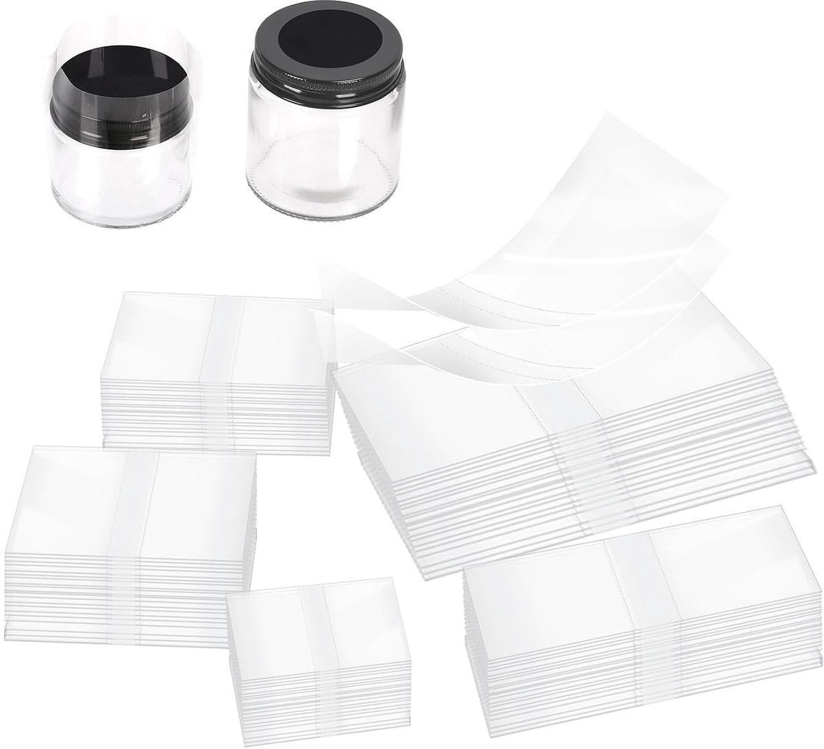 Krimpfolie voor Flessen - Helder - 250 Stuks - Geperforeerde PVC Krimpbanden - Voor Glas en Flessen