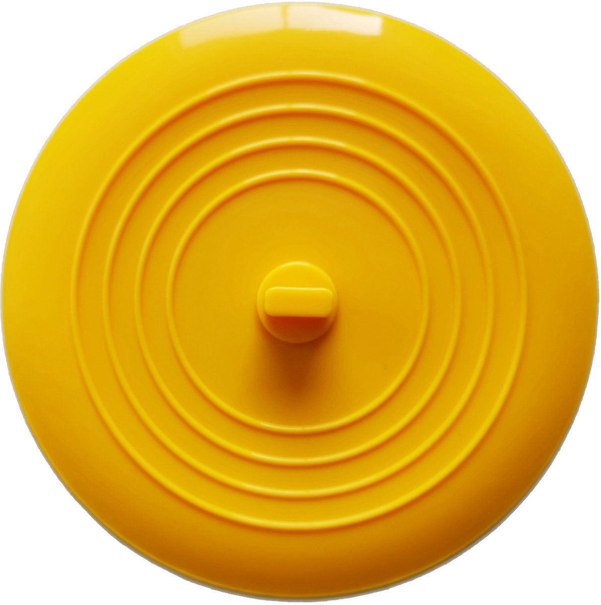 Badstop Universeel - Afvoerstop Keuken - Water Dicht Maken - Sterke Zuigkracht - Diameter 15 cm - Geel