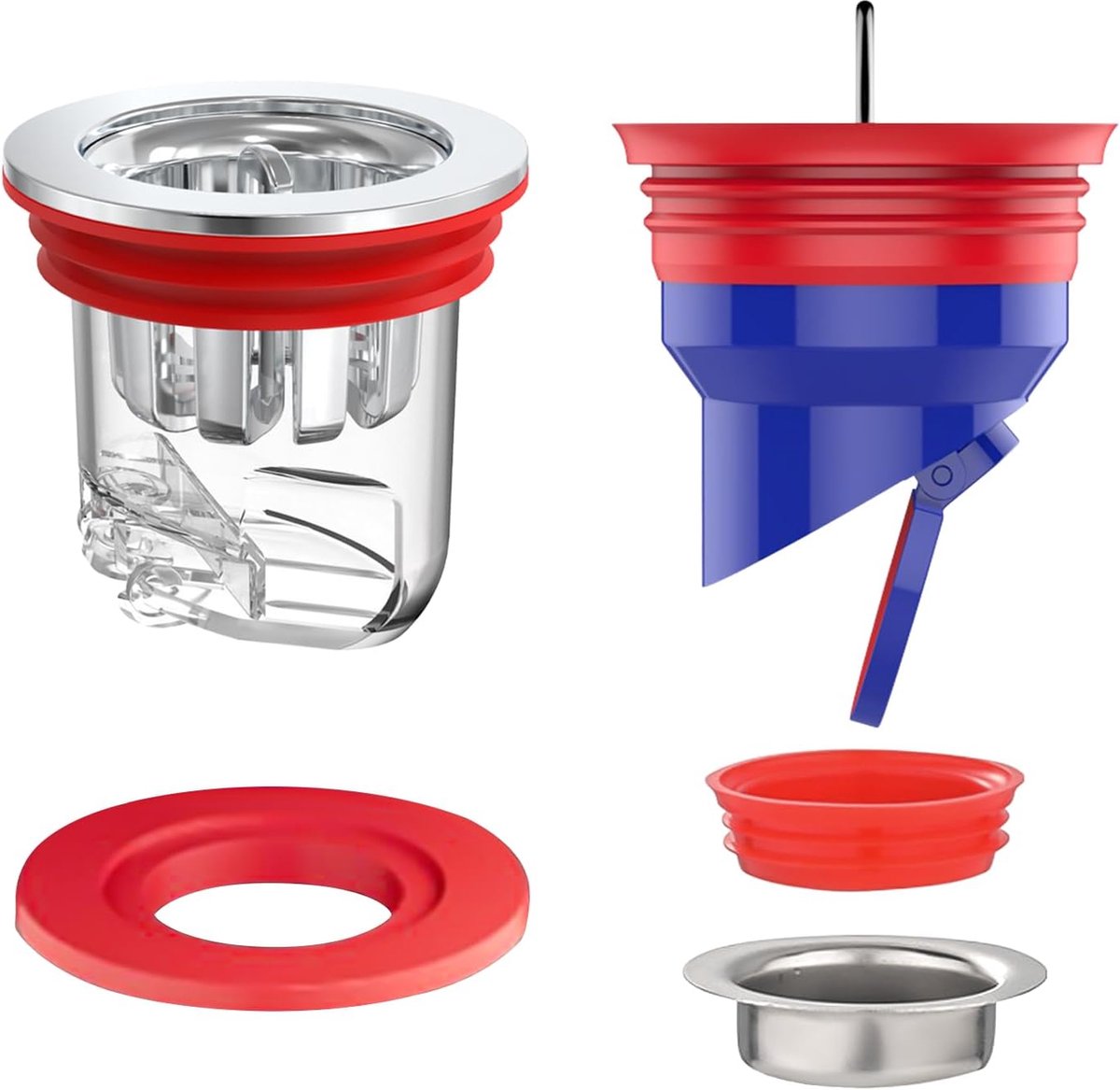 2 Pcs Odor Valve Shower, Drain Drain Valve, Waterproof Sewer Drain Drain, Check Valve, Duct Core for Balcony, Kitchen - ShopVlot