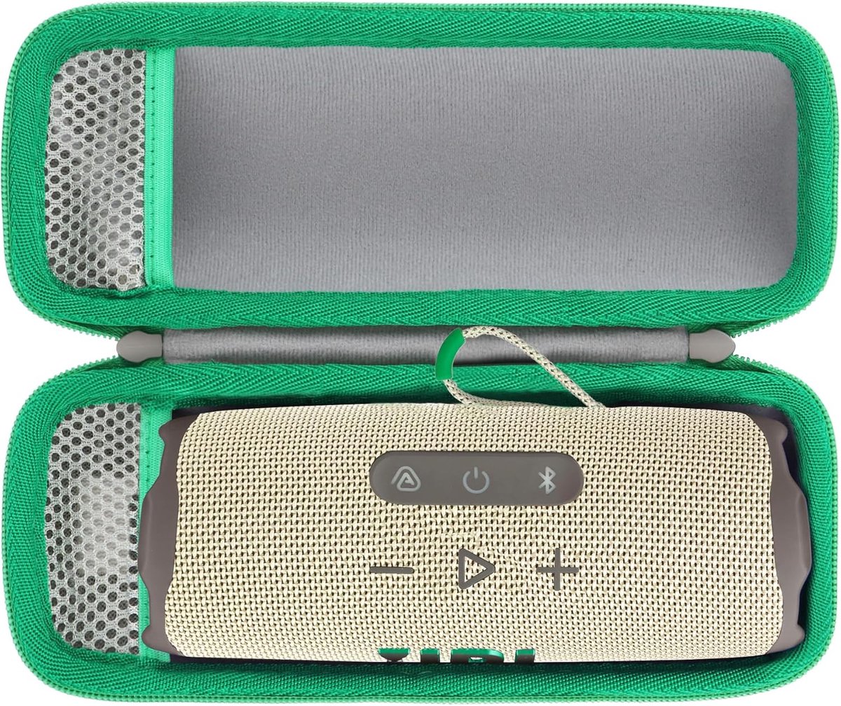 Lebakort Hard Case Compatible with JBL Flip 7/6 / 5/4 Waterproof Portable Speaker(Earth Brown Green), Purple Case, Case - ShopVlot