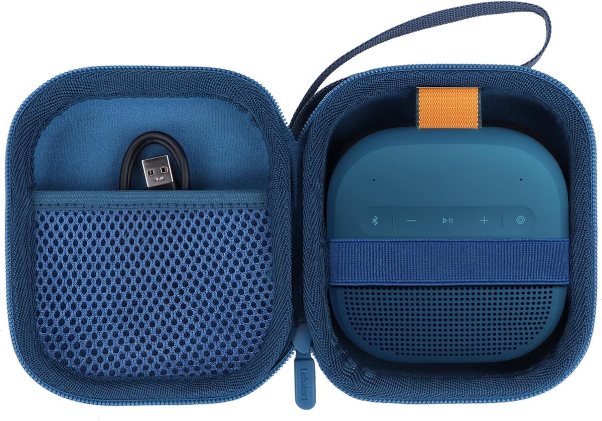 Lebakort Hard Case Compatible with Bose SoundLink Micro (2nd Gen.) Portable Speaker, Dark Blue, Sleeve - ShopVlot