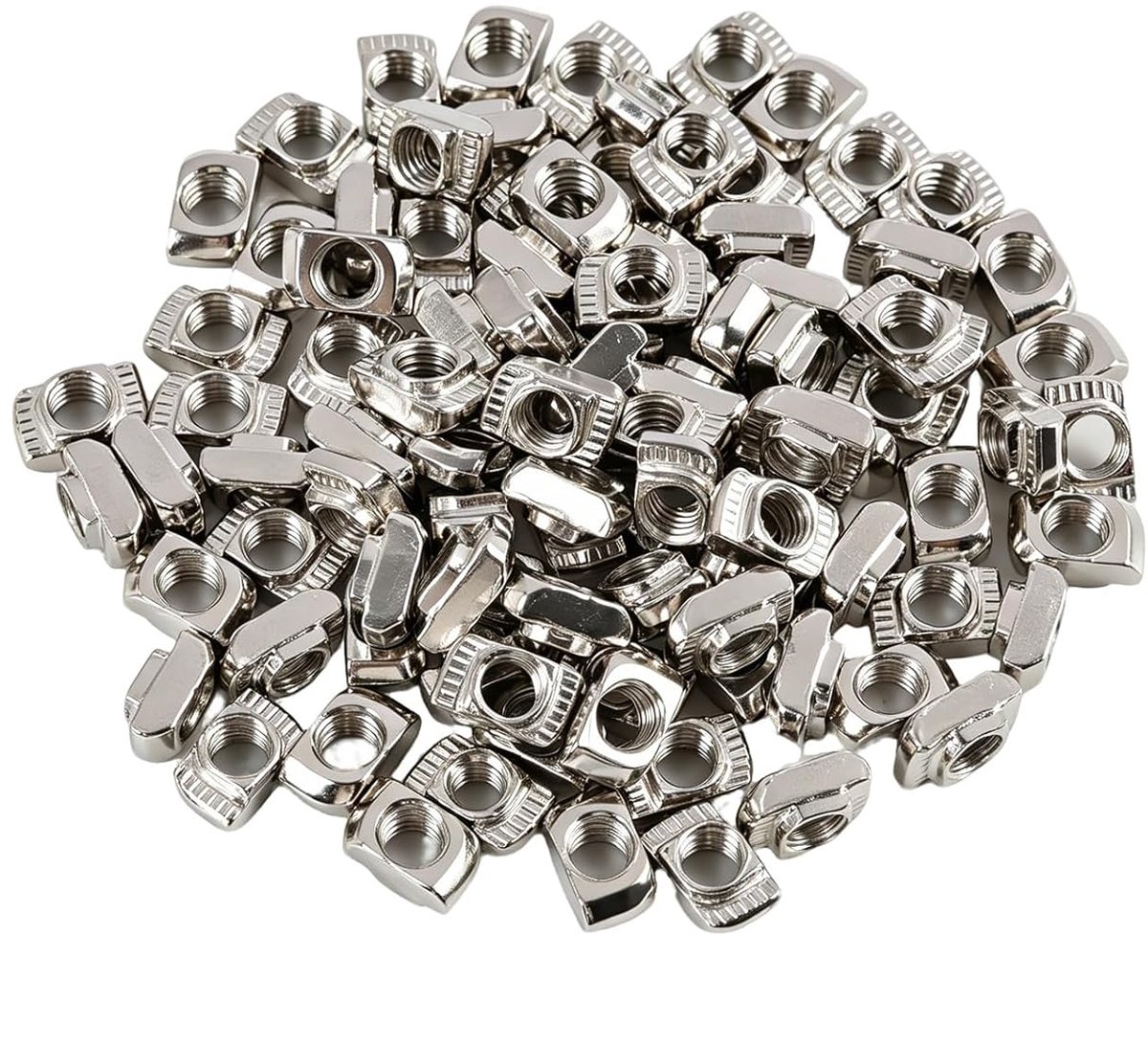 T-nuts M5 Hammer Head - Aluminium profiel 2020 - 100 stuks - Ideaal voor CNC frame 3D printer - ShopVlot