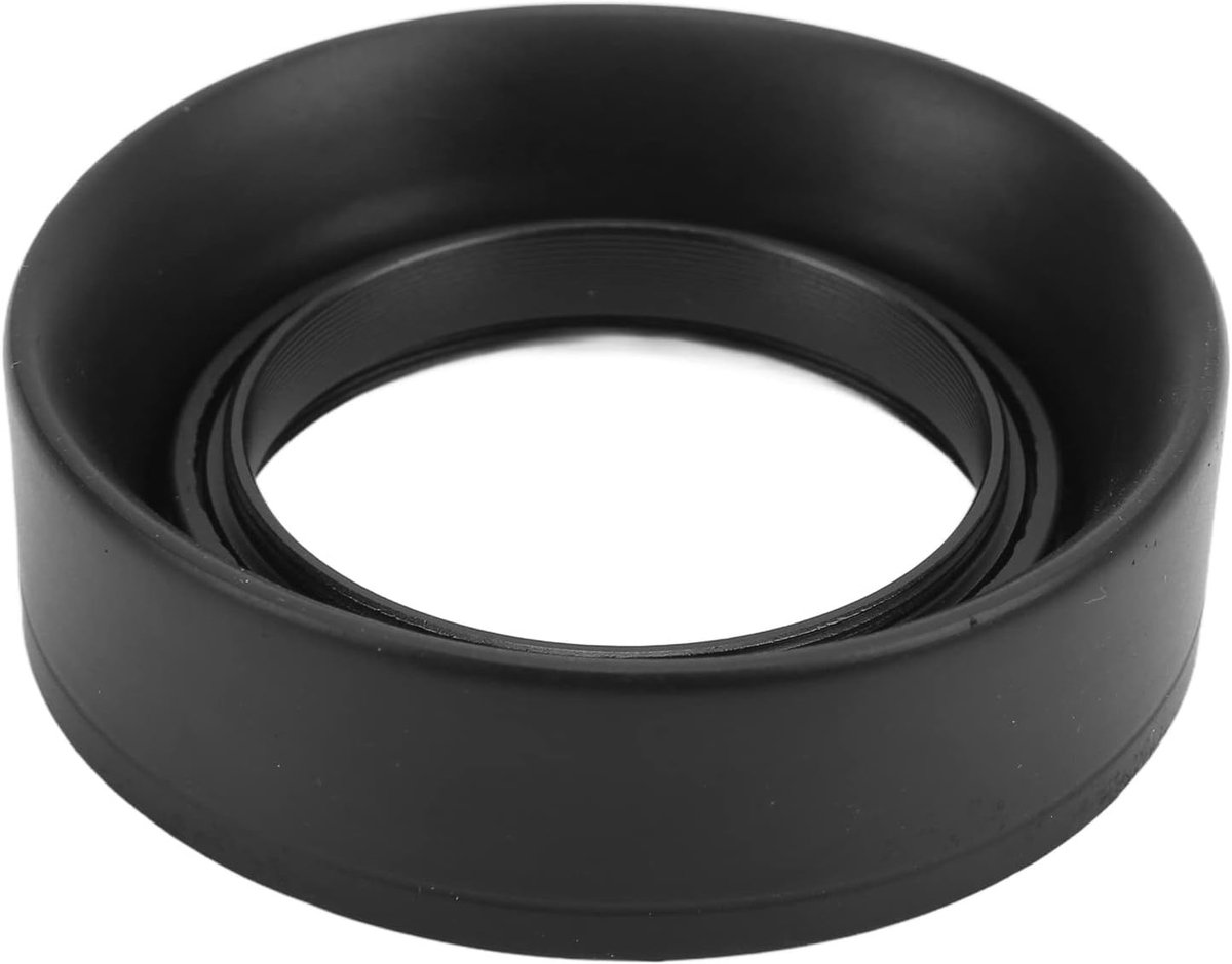 Inklapbare Rubber Lens Hood voor Digitale Camera's - Verstelbare 49mm, 52mm, 55mm en 58mm Bescherming tegen Zonlicht en Reflecties