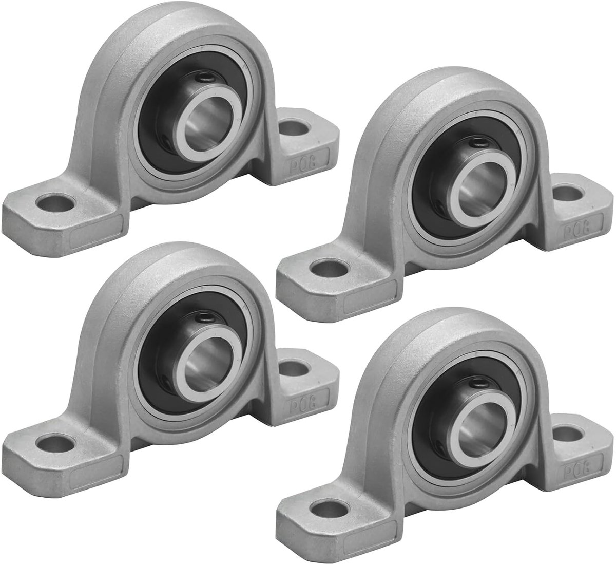 4 stuks 8 mm binnendiameter behuizingslagers, staande lagers, eenvoudig te monteren lagerbehuizingen - ShopVlot