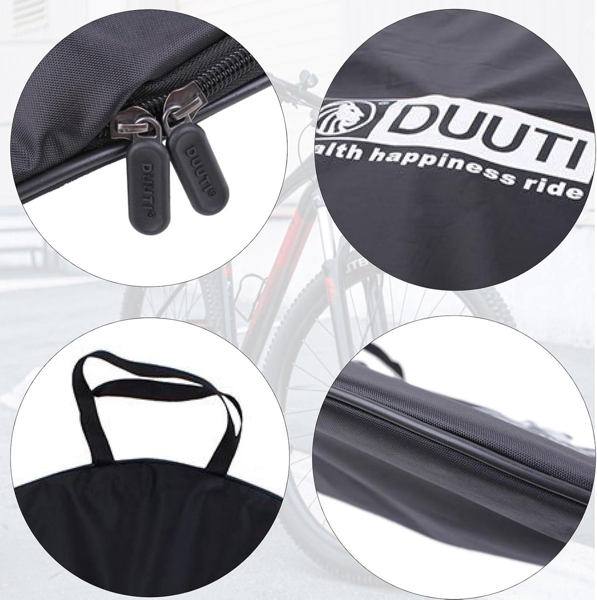 Azarxis Bicycle Wheel Cover Waterproof 26 Inch 27.5 Inch 29 Inch Transport Bag Black Portable Mountain Bike Road Bike - ShopVlot