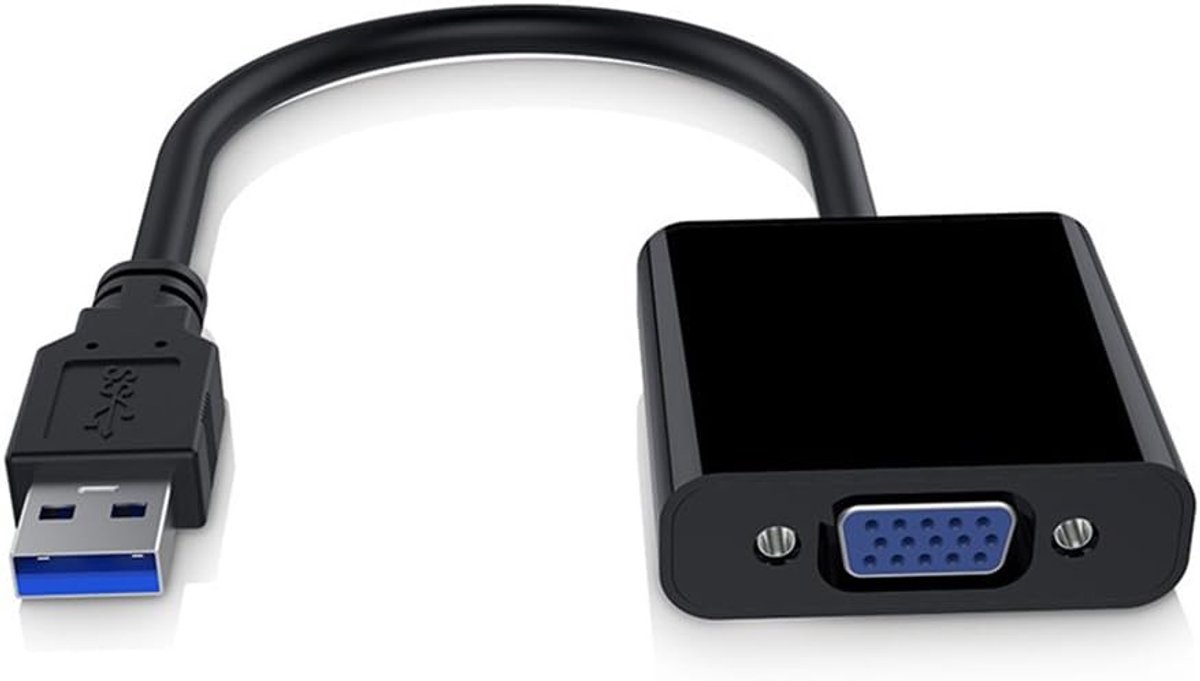 RGBS 1080P USB 3.0 to VGA Adapter Converter Video Graphics Card Display External Cable Adapter for PC Laptop Windows - ShopVlot