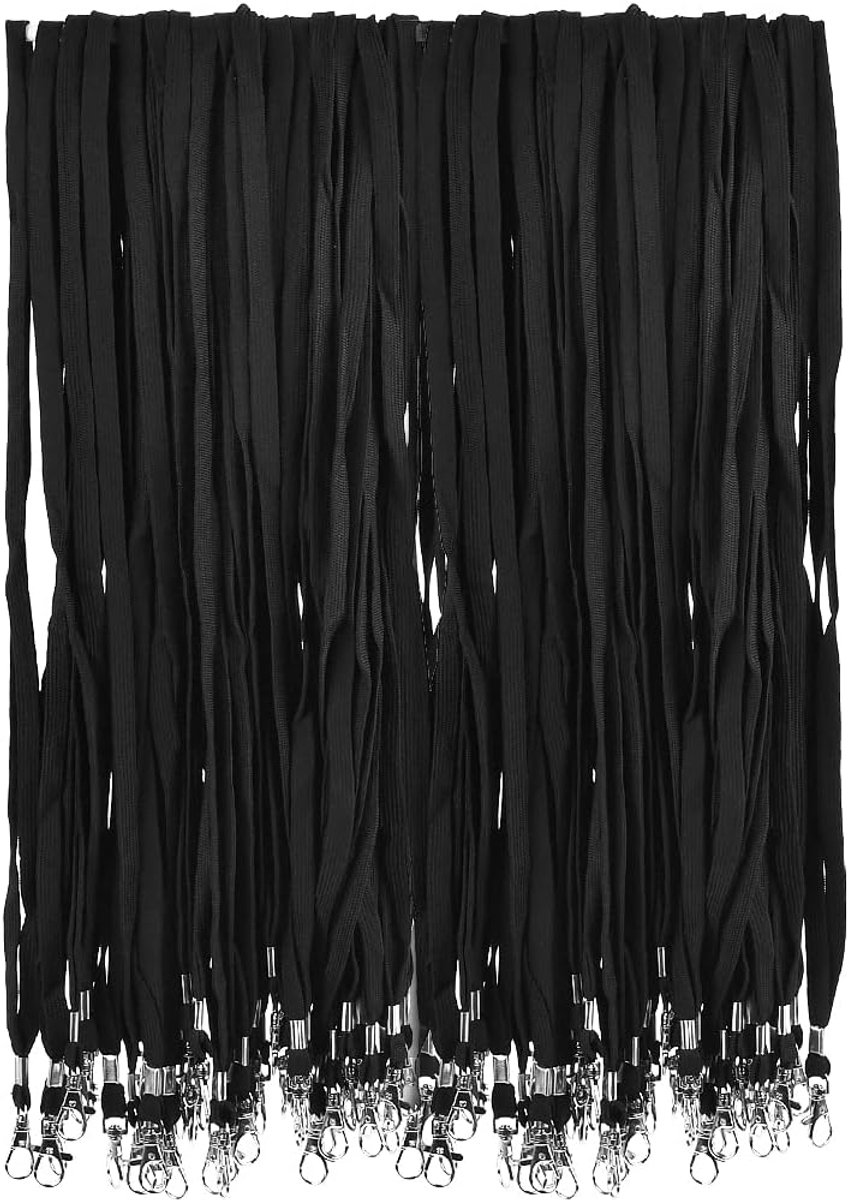 BUYGOO 100PCS Neckband Lanyard with Safety Breakaway for Neck,45cm Card Holder,Badge Holder,ID Cards, Keys, Workers - ShopVlot