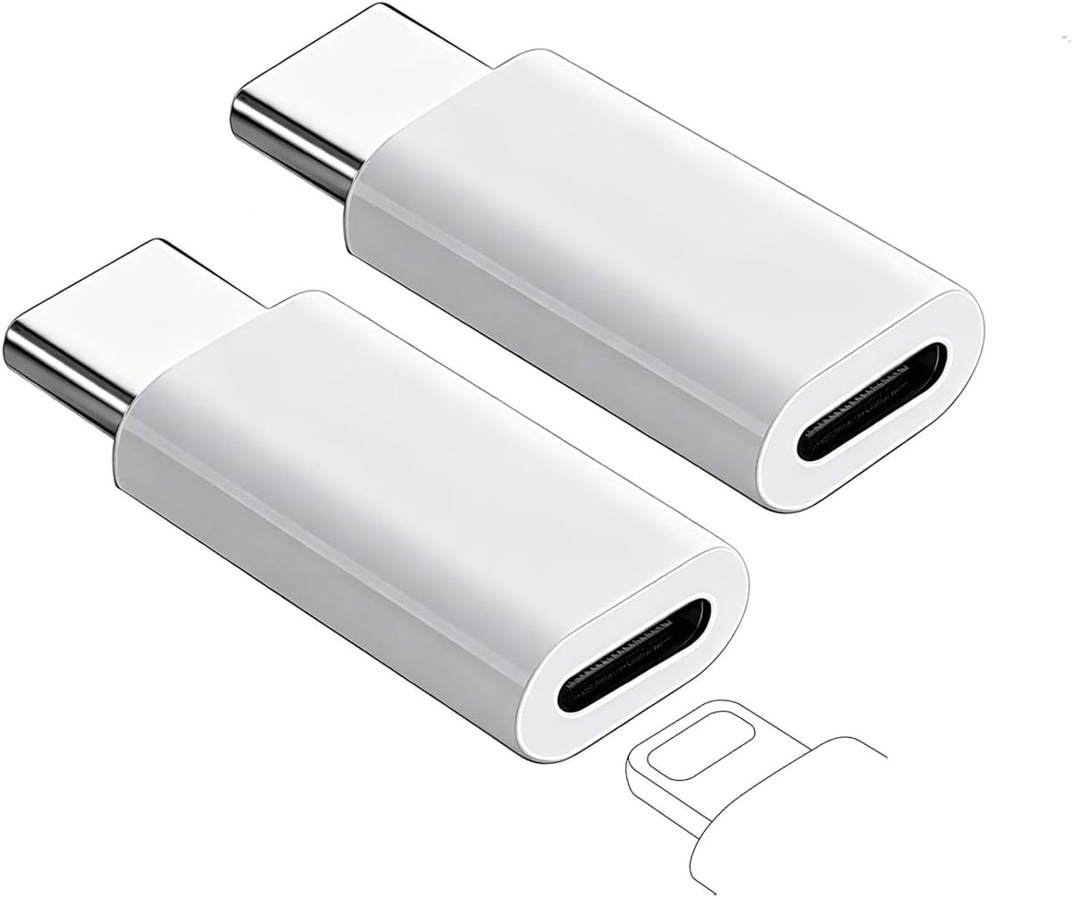 2 stuks adapter L naar USB C, USB C naar L audio-kabel, smartphone-jack-adapter, hoofdtelefoonadapter voor smartphone - ShopVlot