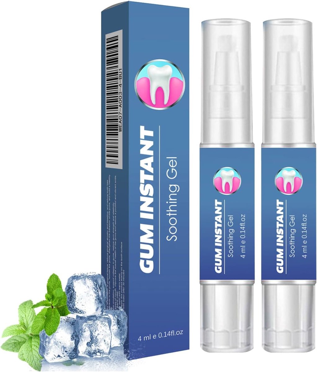 EONFAVE Gum Protect Gel, 2 pieces gum ease gum gel, discolorations and for fresh breath, white teeth - ShopVlot