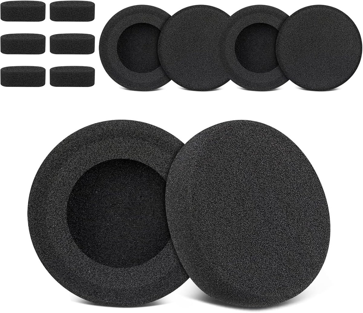 Replacement ear pads 6 pieces - For Koss Porta Pro, KSC11, KSC17, KSC75 headphones - ShopVlot