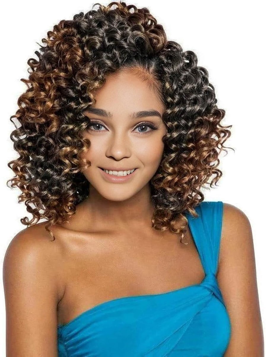 BECUS Jamaican Bounce Crochet Hair Gogo Curl Crochet Hair for Black Women Deep Wave Water Wave Curly Braiding Hair - ShopVlot