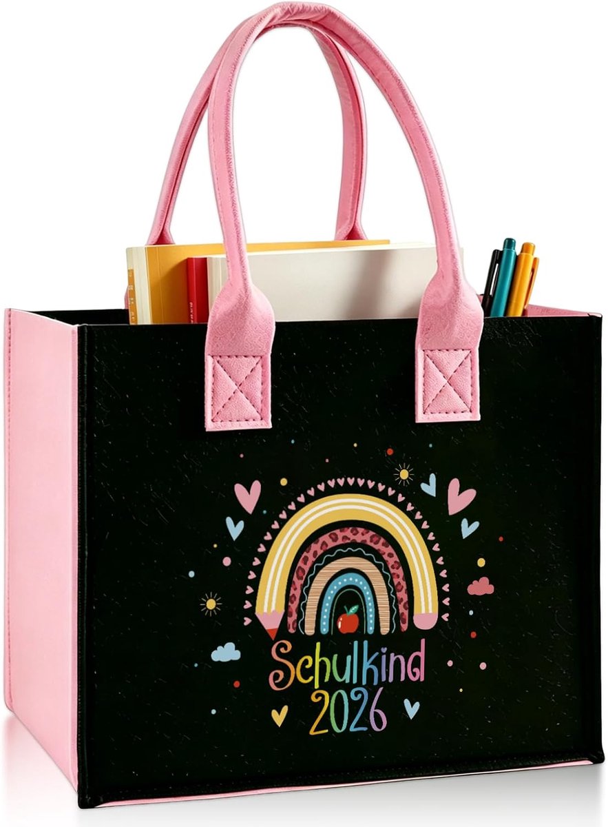 Ysound Vilten tas voor het begin van het schooljaar 2026 - vilten shopper tas voor eerste schoolschoolbeginsels - ShopVlot