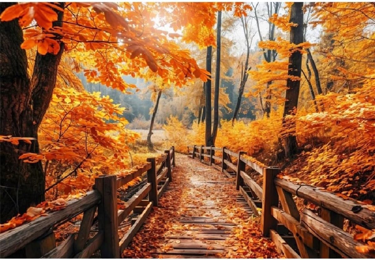10x8ft Herfst Fotografie Achtergrond Herfst Esdoorn Bladeren Pad Bos Thanksgiving Achtergrond Herfst Bos Achtergrond - ShopVlot