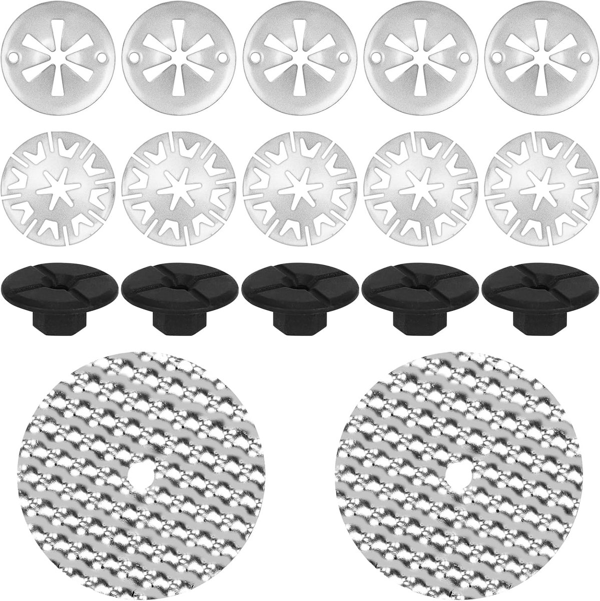 Pack of 17 Heat Protection Repair Kit, 52 mm and 30 mm Clamp Discs / Fuse Rings with Plastic Nuts Heat Protection - ShopVlot