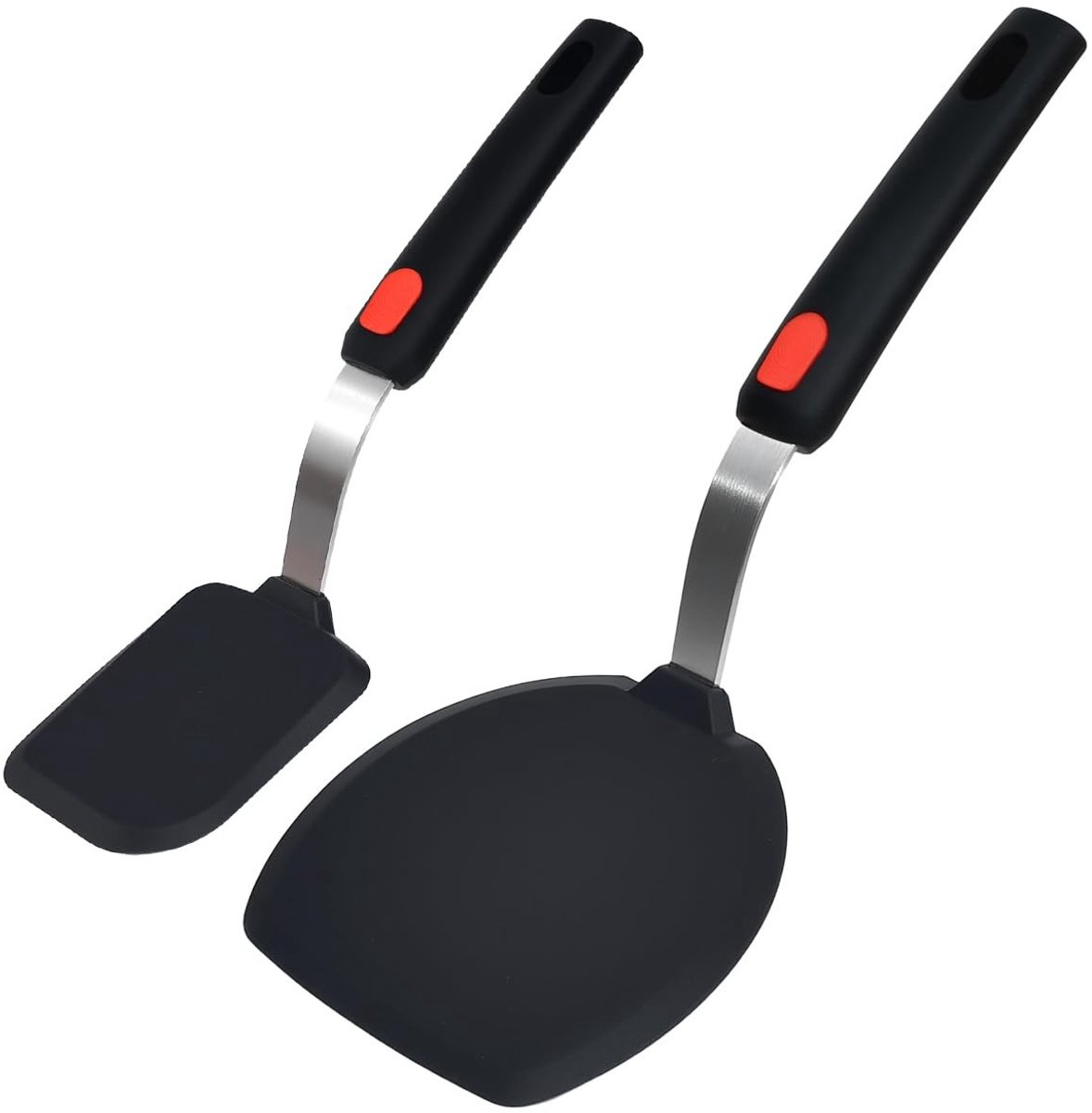 Solidchoice - Set van 2 Pannenkoekenspatels met Antiaanbaklaag