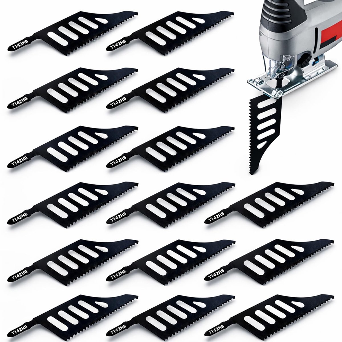 Solidchoice - Set van 15 T-Shank Jigzaagbladen voor Professioneel Gebruik