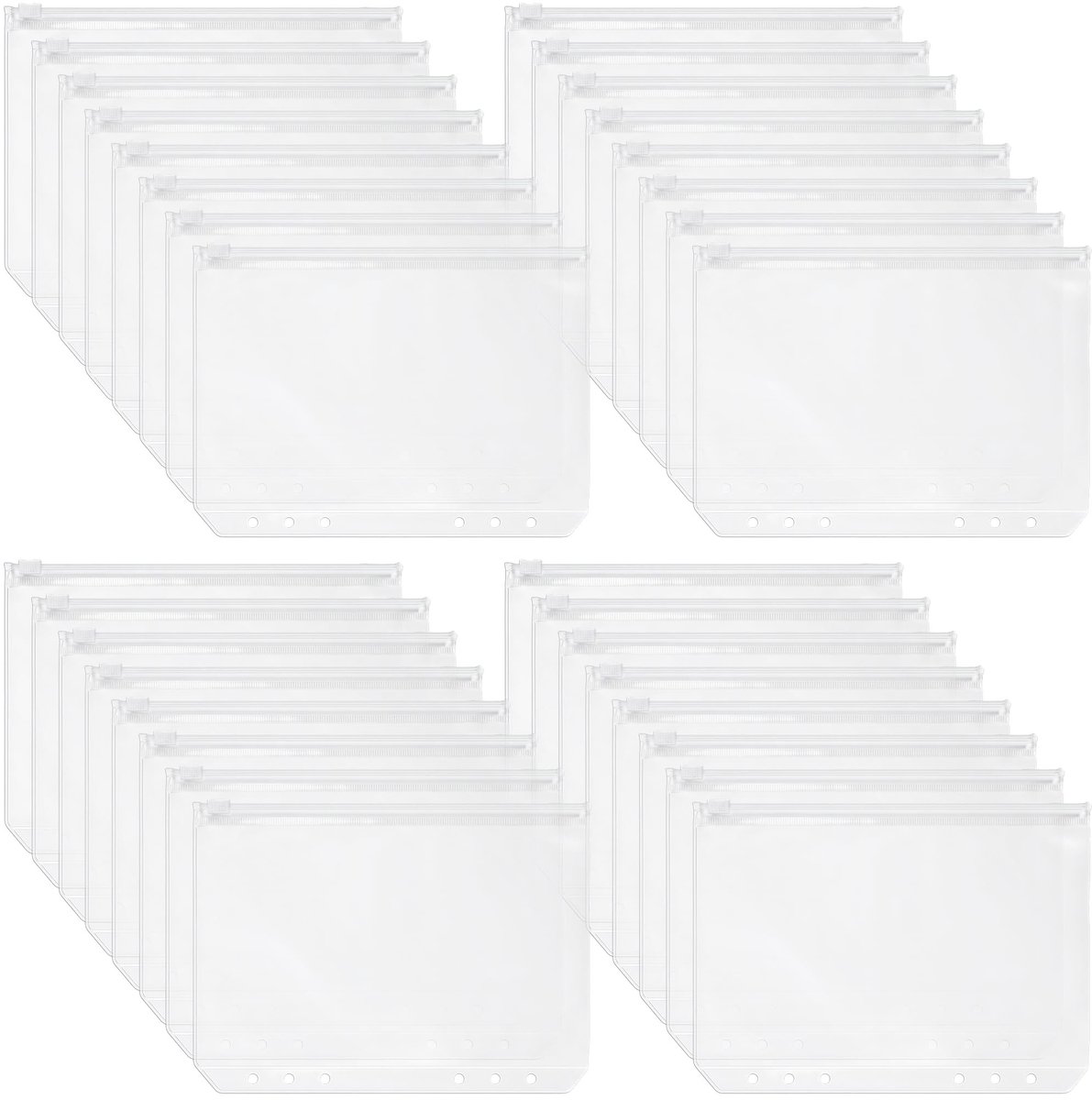 Solidchoice - Set van 24 A5 Ringbinders met Rits