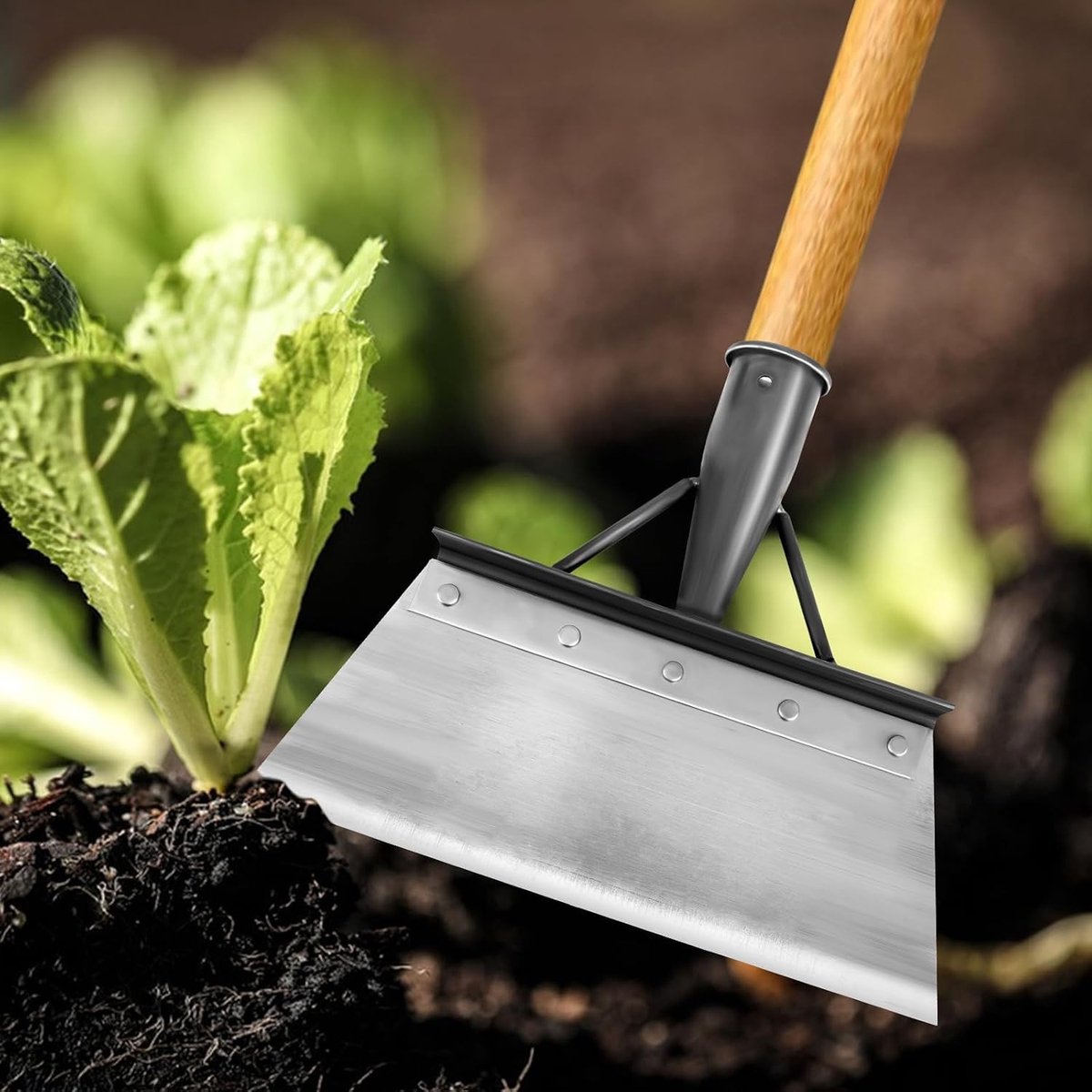 Multifunctionele Tuinschep voor Onkruidverwijdering, Tuinonderhoud en Planten – 21 cm Tuingereedschap voor Efficiënt Schoonmaken en Verzorging