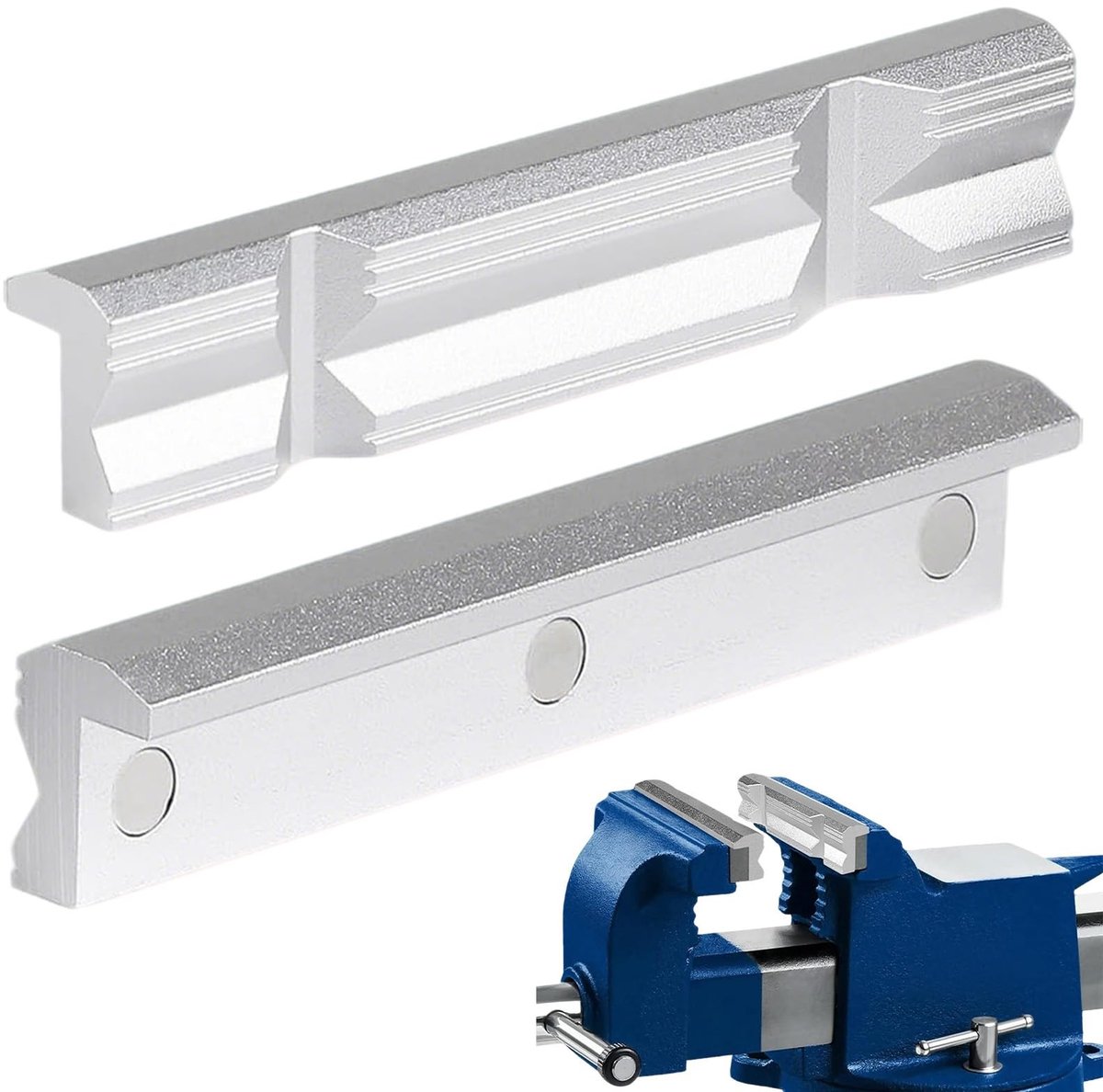 Solidchoice - Beschermende Klemmen voor Machinevise 150 mm met Magnetische Spanning