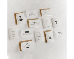 WeLikeToLove Kaarten - Wenskaarten - Kaartjes - Verjaardagskaarten met envelop - Kaartenset - Postkaarten - Felicitatiekaarten