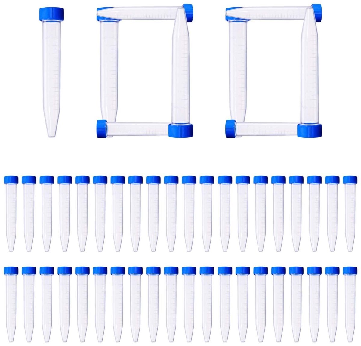 Solidchoice - Set van 100 Transparante Microcentrifuge Tubes 10 ml