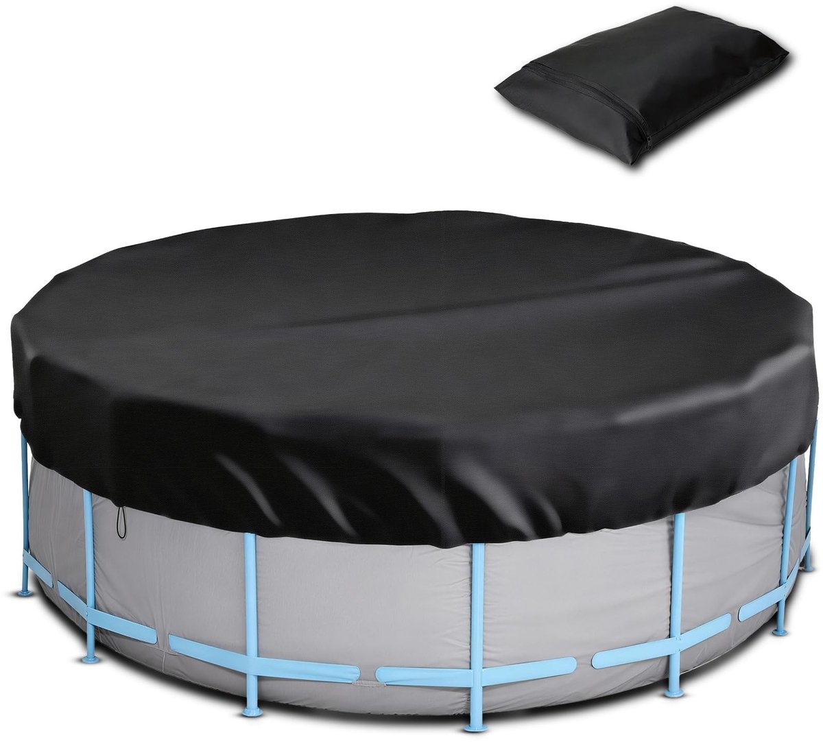 Solidchoice - Ronde Zwembadcover van 10m voor Boven Grond Zwembaden