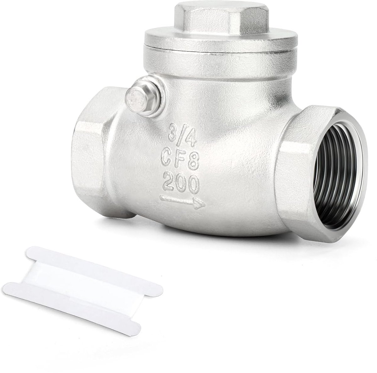 304 stainless steel 3/4" BSP stainless steel check valve, female x female thread, backflow prevention - ShopVlot