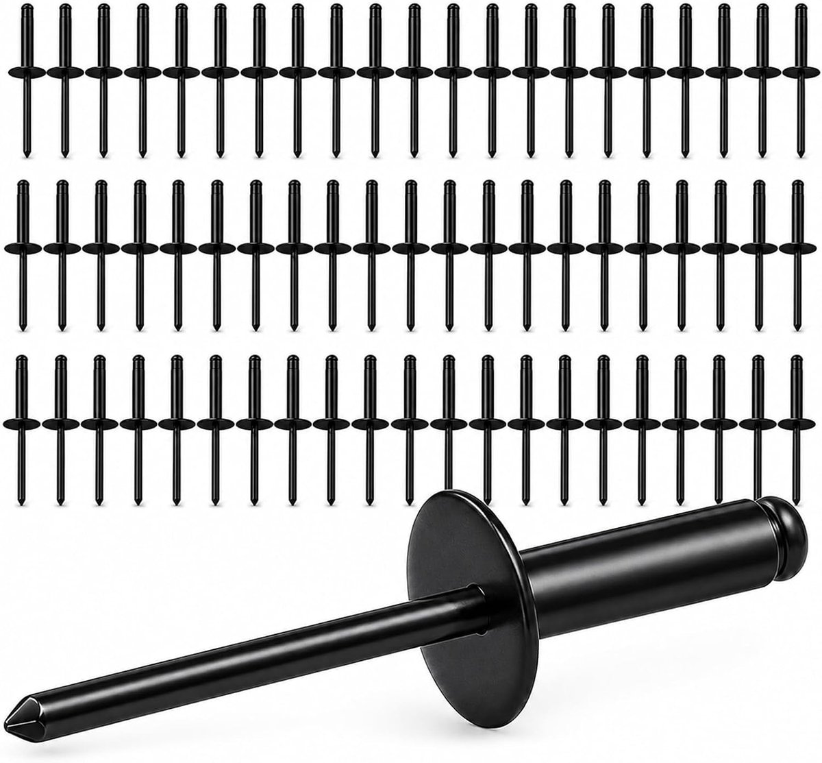 70 Stuks Blindklinknagels, Tri-Fold Popnagels en Grote Flensklinknagels - ShopVlot
