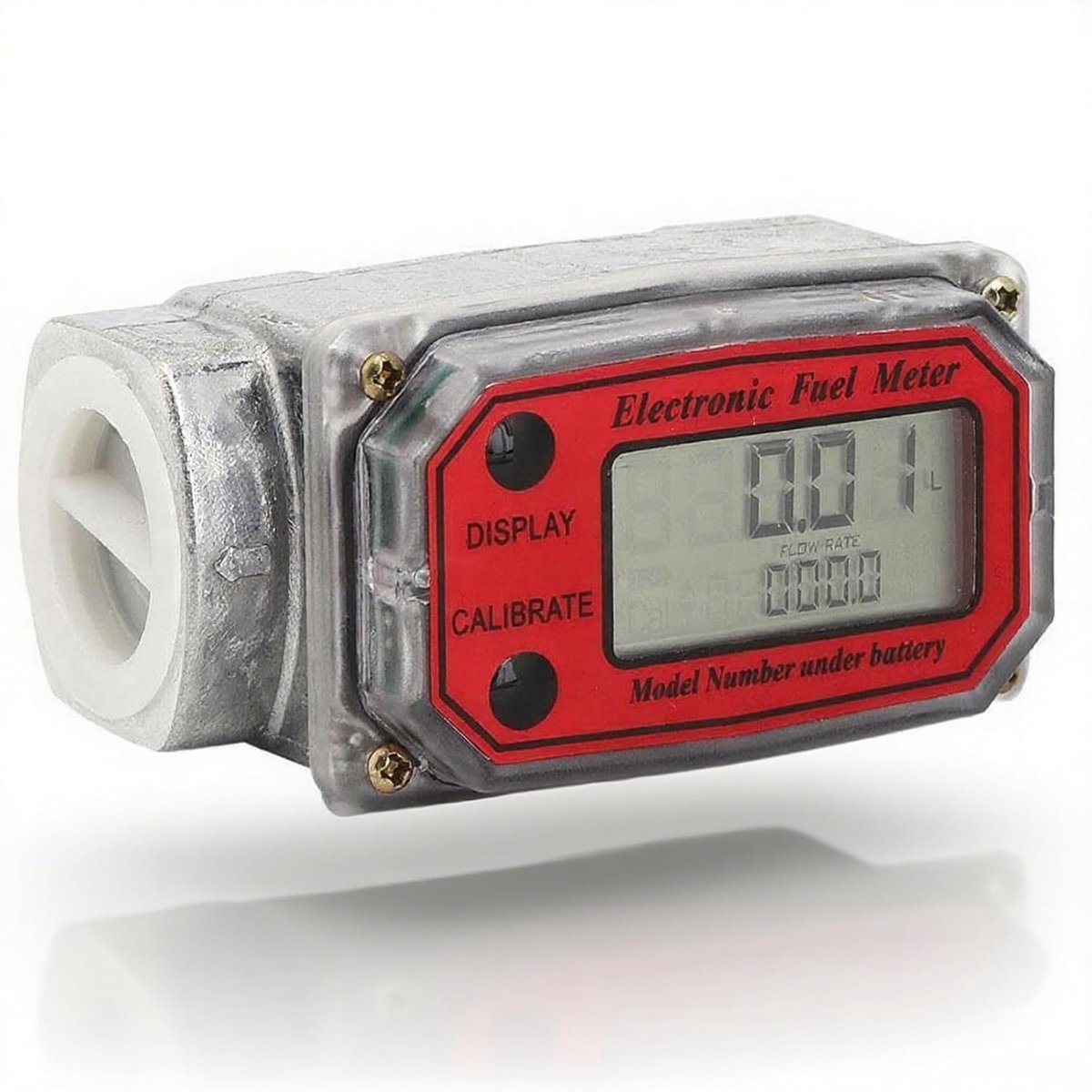 Turbine Flowmeter, 1 NPT Mini Digital Turbine Flowmeter Digital Peak Flow Meter 10-200L disel Fuel Flowmeter with - ShopVlot