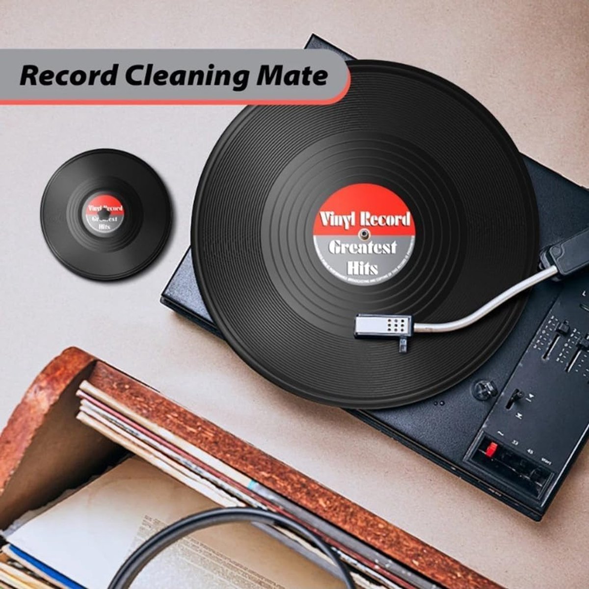 Vinyl Record Label Protector Clip, Waterdicht Reinigingsgereedschap, voor 7-inch, 10-Inch en 12-Inch LP Records - ShopVlot