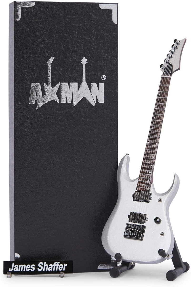 James Shaffer Miniature Guitar Replica - Music Gifts - Handmade Ornamental 1/4 Scale - ShopVlot