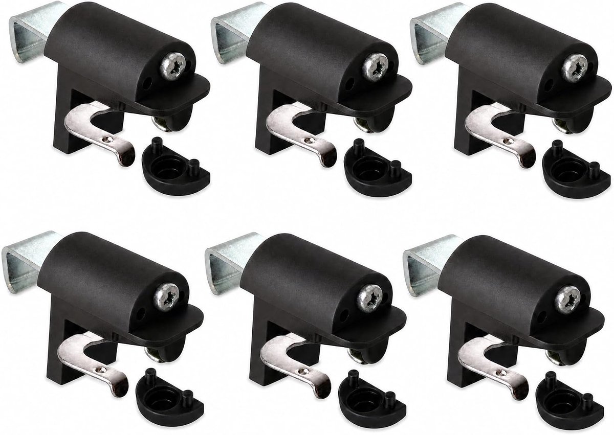 BFX25 Blind Clamp Support for Mounting Directly to the Window of Your PVC / Plastic Window - Colour: Black - ShopVlot