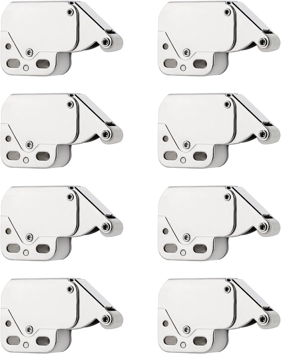 Pack of 8 Mini Spring Snappers Furniture Snappers Snap Lock for Furniture Door Snapper Wardrobes with Screws for - ShopVlot