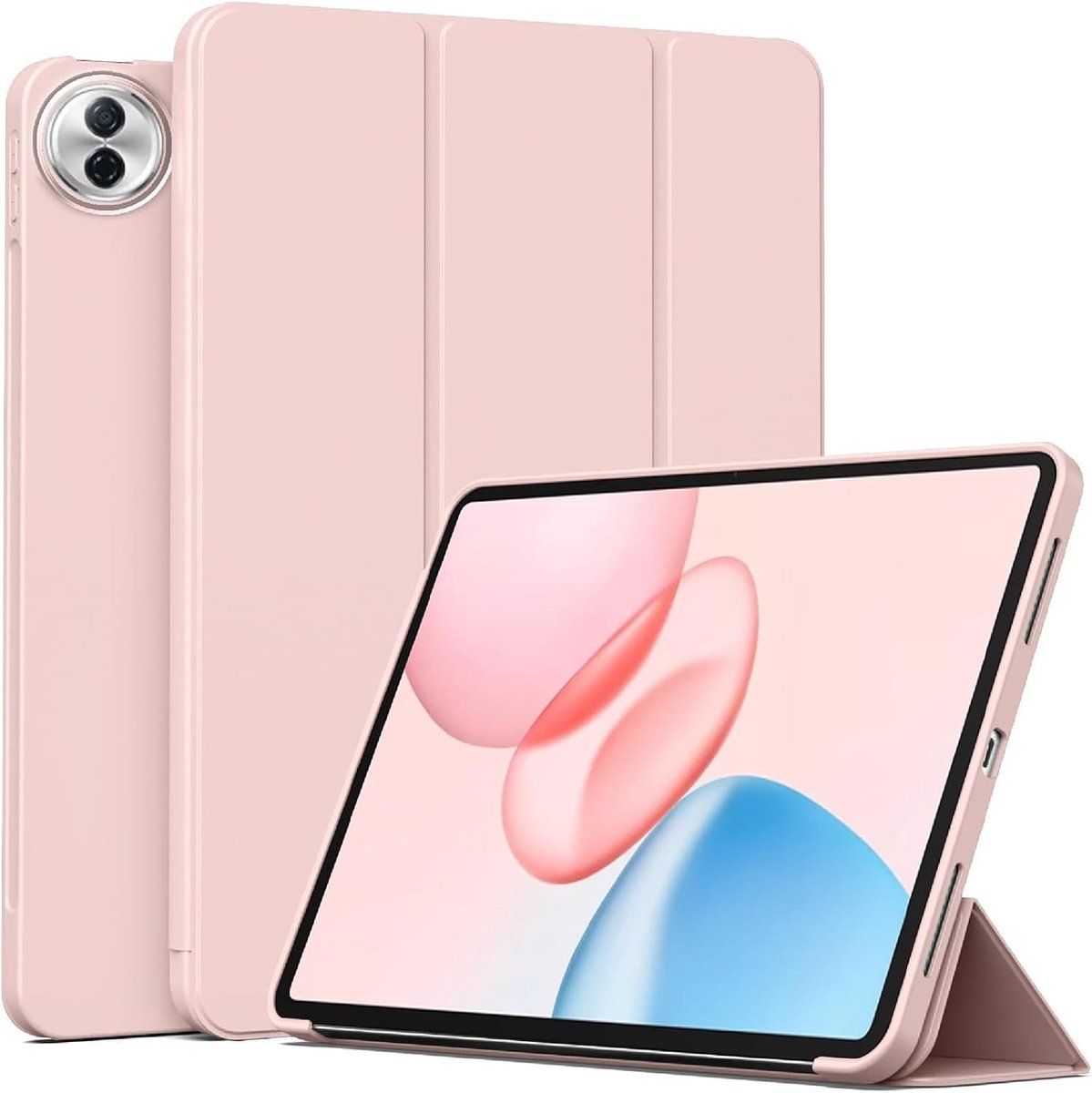 Case for Honor Pad 10, Stand Feature, TPU Anti-scratch Protective Case, Ultra-thin Slim Kickstand Case-Pink - ShopVlot