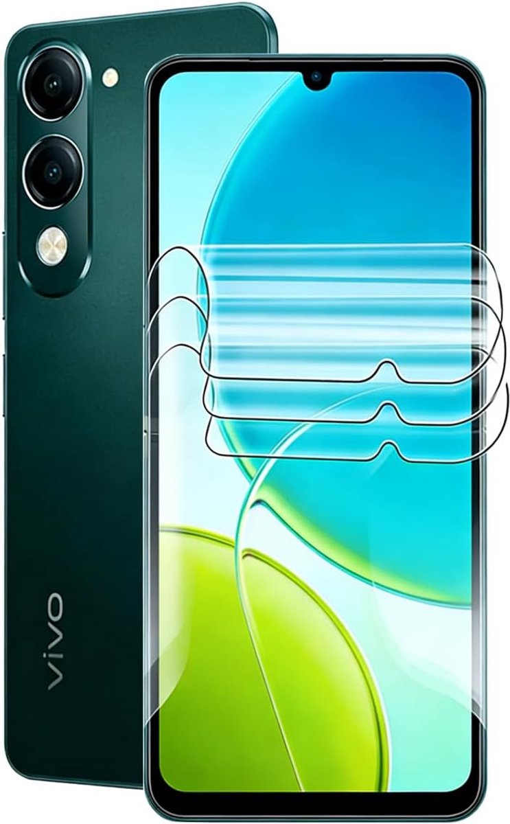 Hydrogel Films for Vivo Y19s/Y19/Y04 6.74 inch, 3 Pack TPU Screen Protector HD Transparent High Sensitivity - ShopVlot