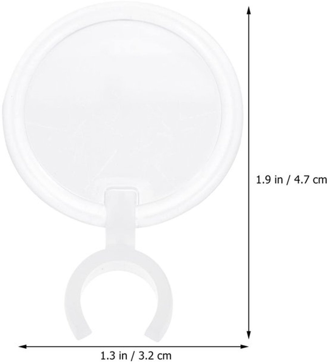 Vergrootglas 5 Stuks - Penenhouder/Diamantmotief - Kunststof/Glas - Multifunctioneel - Handheld - Afmetingen 4,70 x 3,20 cm - Loep