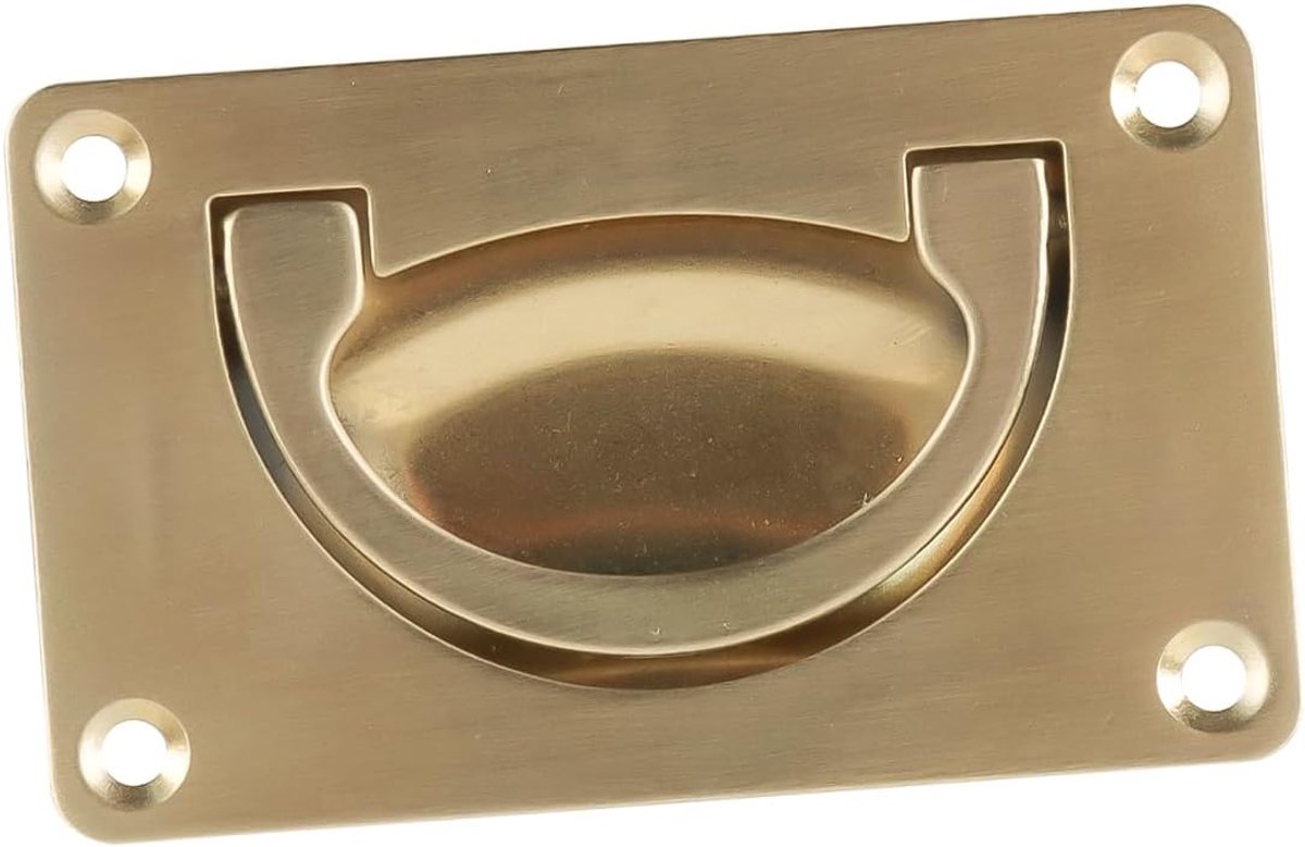 Folding Handle met Bevestigingsschroef - Gepolijst Messing - Elegante Afwerking - Voor Meubel Deuren - ShopVlot