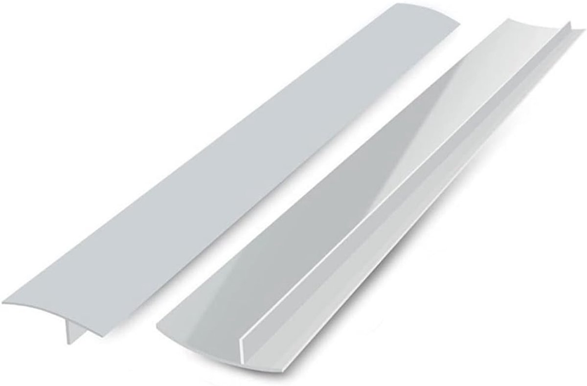 SnelShoppen - Silicone Werkblad Cover voor Keuken, 63 cm, Silicone Scheidingsmiddel Tussen Werkbladen en Bakplaten, 2 Stuks, Transparant
