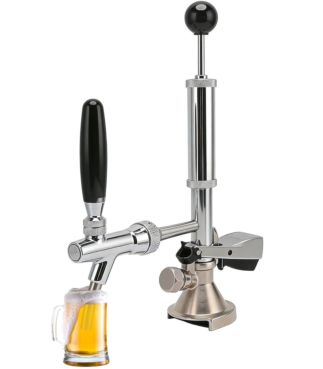 Bierfust tap 4 Inch - roestvrijstalen vattap - luchtpomp en verdeler - ideaal voor feestjes - ShopVlot