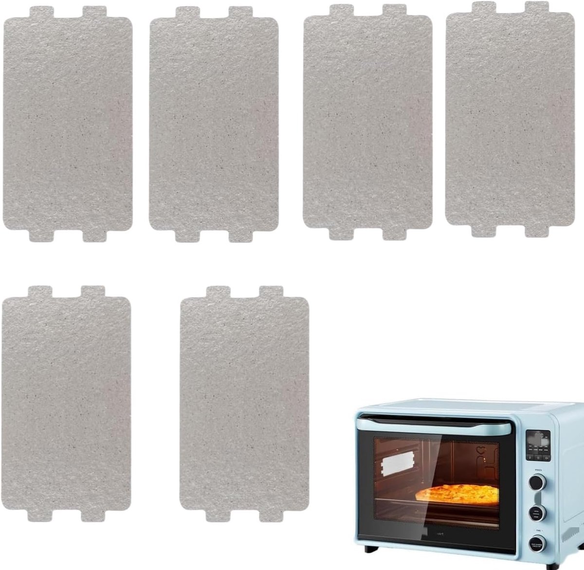 Mica for microwave, 6 pieces mica for microwave, mica for microwave, microwave and oven - ShopVlot