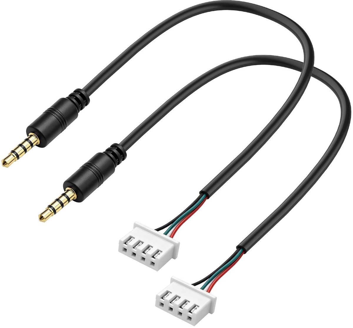 XMSJSIY 1/8" 3,5 mm TRRS naar XH2.54 4Pin Terminal Stereo Audio Kabel - ShopVlot