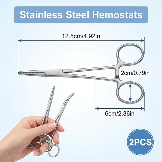 Set van 2 piercingtangen, zelfvergrendelende klemtang, vistang met krachtige tandbek, multifunctionele tang voor - ShopVlot — afbeelding 4