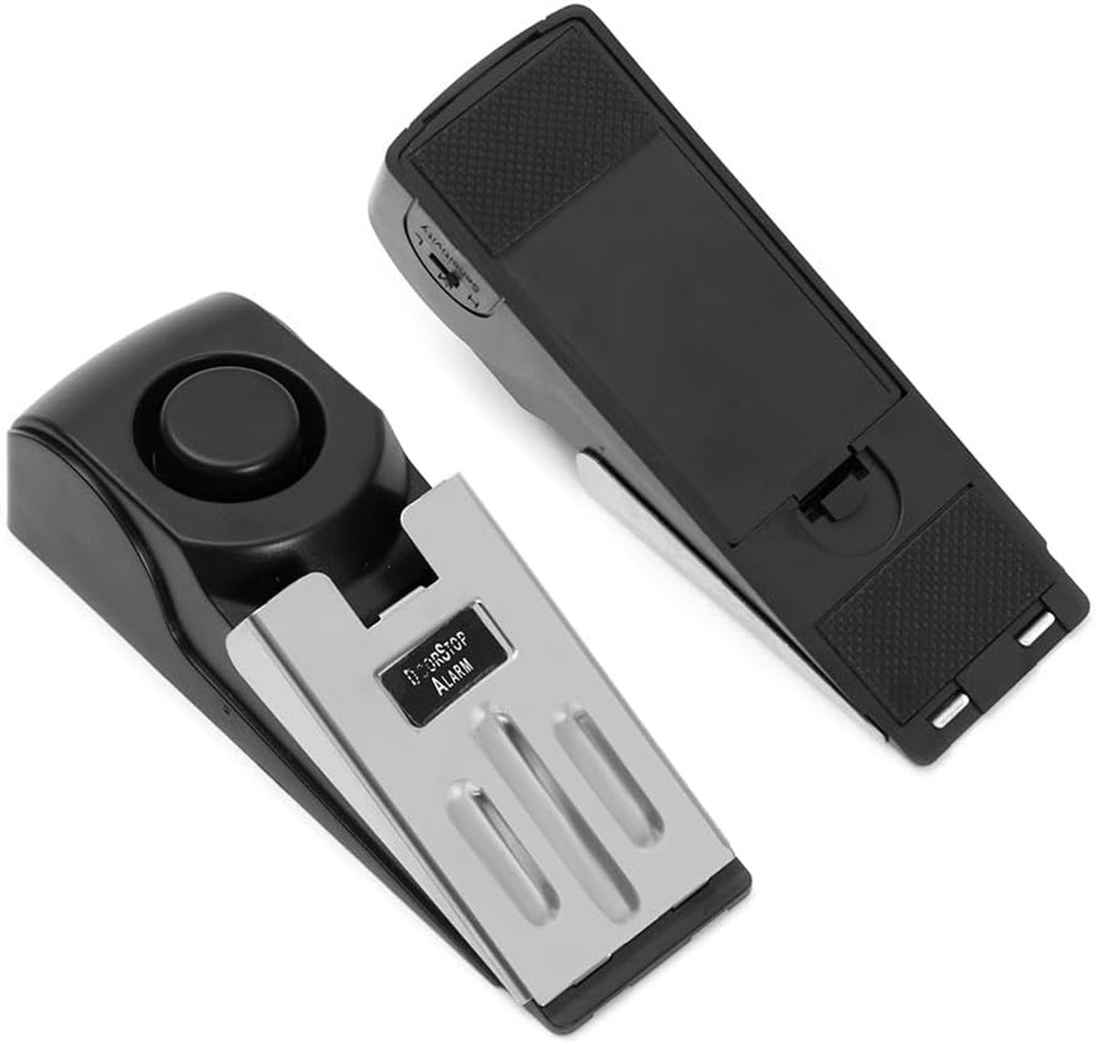 120 dB deurstopalarm, vloerdeurstop met antislipbasis, 3 gevoeligheidsniveaus, draagbaar alarm voor binnendeuren - ShopVlot
