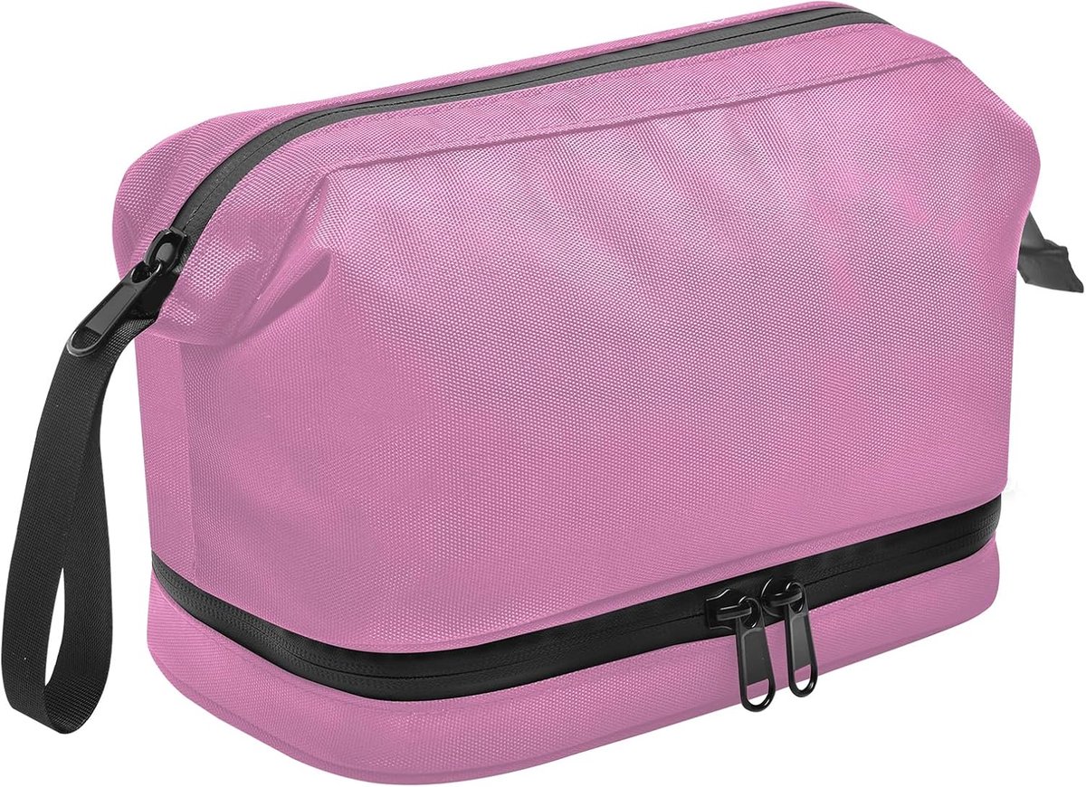 Lermende Men's Toiletry Bag, Cosmetic Bag: Waterproof Travel Toiletry Bag, Laundry Bag with Dry/Wet Bag, Compact - ShopVlot