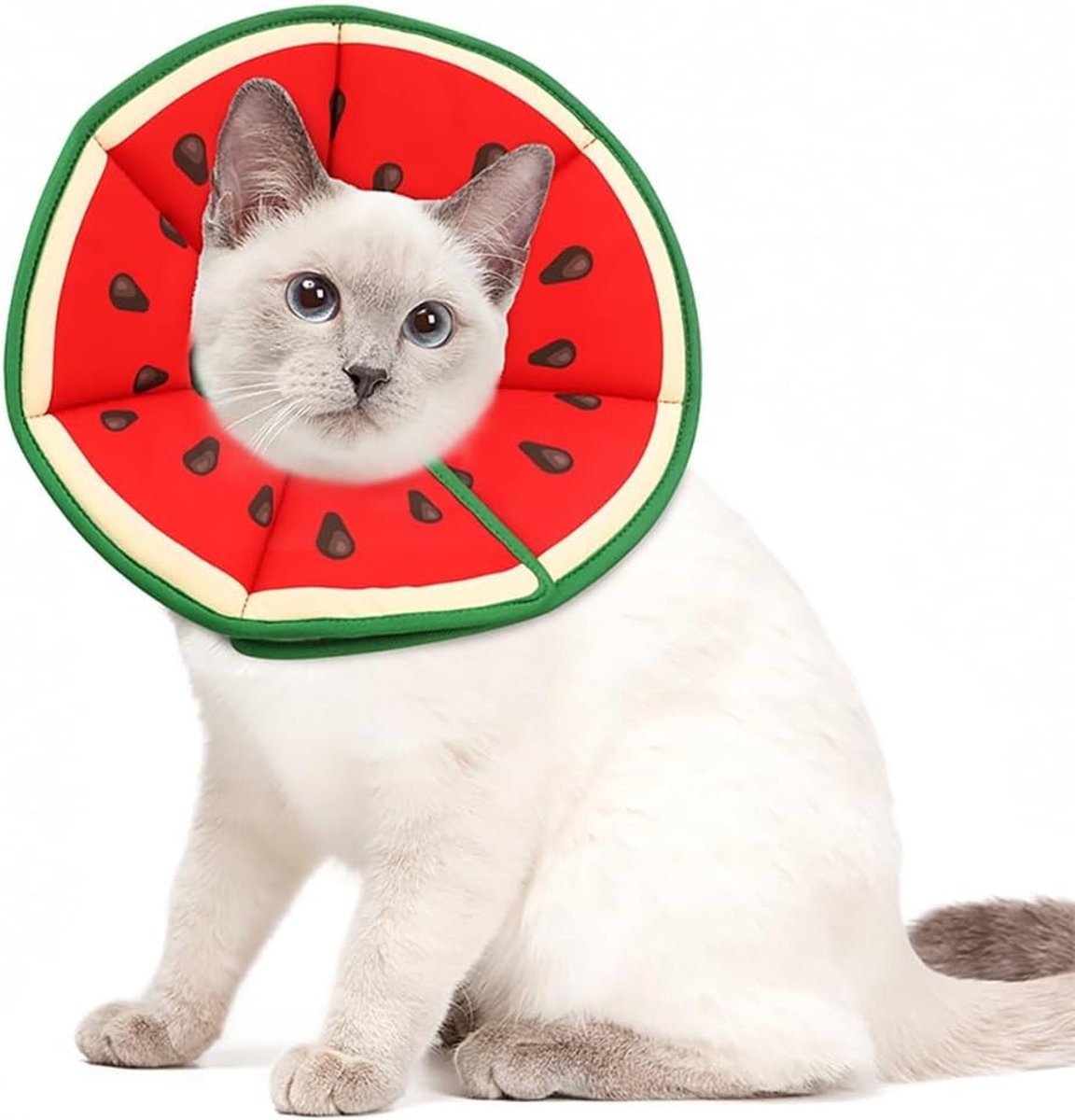 Kat Kraag M - Fruitpatroon - Zacht en Comfortabel - Herstel na Chirurgie - ShopVlot