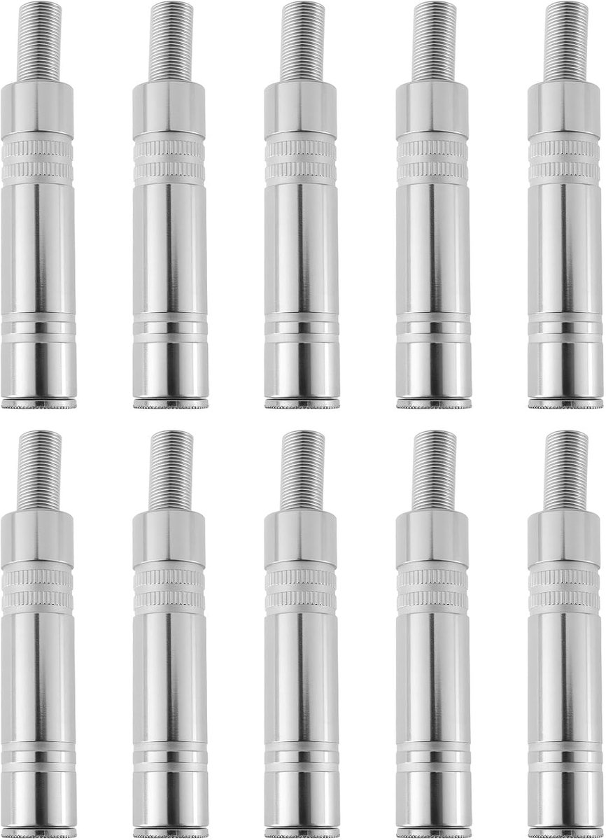 Mono Jack Socket 6.35mm - Vrouwelijk - All-Metalen Behuizing - Geschikt voor Microfoon en Gitaar - ShopVlot