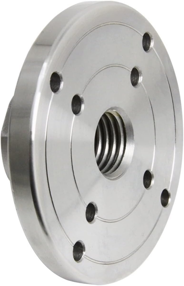 4 Inch Wood Lathe Front Plate, M33 / M18 / 1 Inch Threaded Woodworking Machine Turning Head Flange Faceplate (Color : - ShopVlot