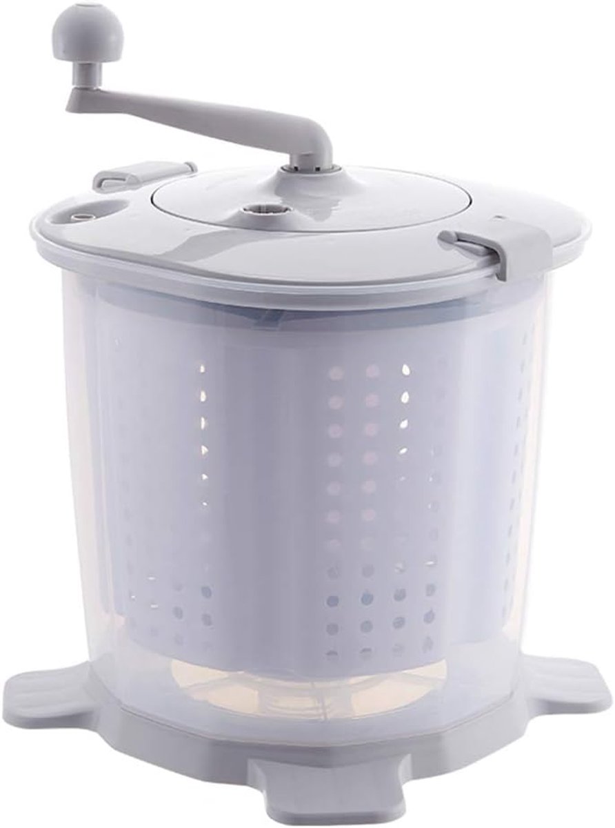Manual Portable Mini Turbo Washing Machine Centrifugal Dryer, Hand Crank, Turbines, Car Wash, Non Electric Travel - ShopVlot