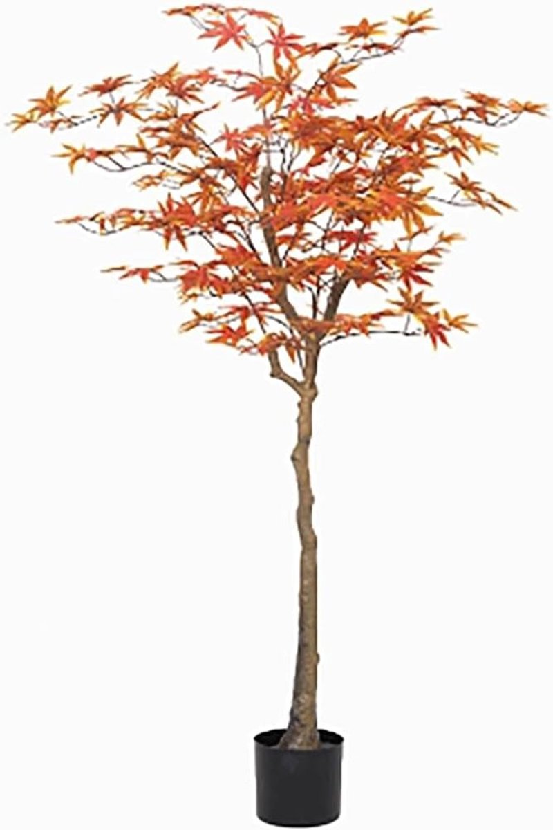 Maple Leaf Plants Fake Plants Fake Landscape Red Flower Decoration Large Ornament Simulation Maple Pot Plant - ShopVlot